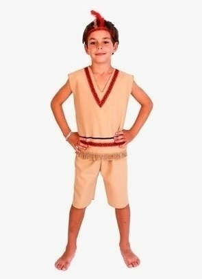 disfraz Indio (c/vincha c/plumas) T3