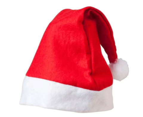 GORRO PAPA NOEL DE PAÑO x 1