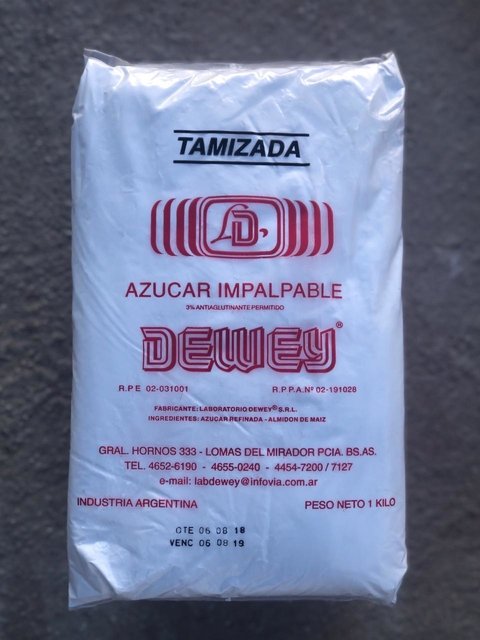 AZUCAR DEWEY TAMIZADA ROJA x1kg