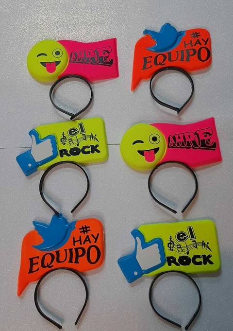 VINCHA EMOJI RED SOCIAL x6 5034