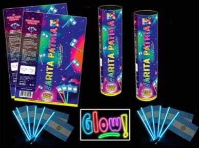VARITA PATRIA PARTY GLOW - Tubo x 50 banderas