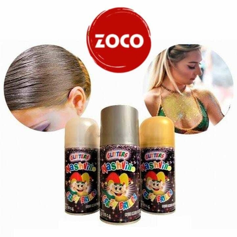 GLITTER / GLITTERS EN AEROSOL NASHVILLE x1 VS VARIOS