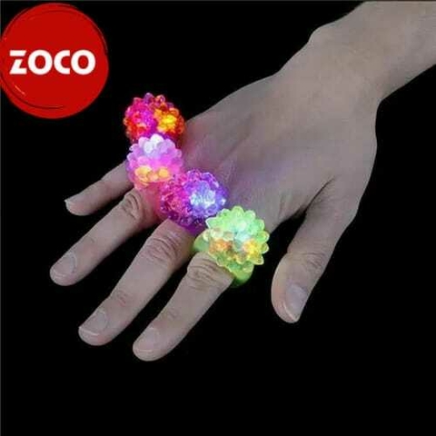 ANILLO SILICONA CORAZON CON LUZ