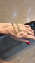 8627 Pulseira Groumet Fecho Cravejado Dourada - comprar online