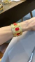 6841 Bracelete Marrocos Vermelho Rosana Bernardes
