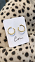 7571 Brinco Bambu Slim Banhado a Ouro