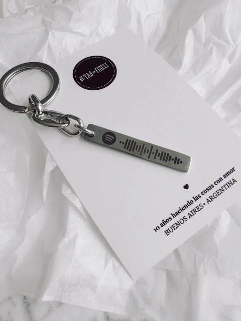 Llavero CODIGO SPOTIFY ACERO