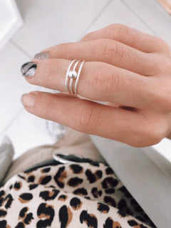 Anillo MIDI CALADO BOLITA PL