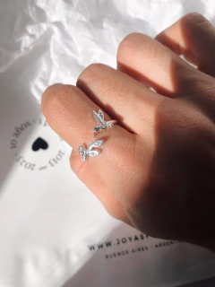 Anillo COLIBRI OJITO VERDE PL