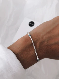 Pulsera ELASTIZADA BALI CELESTE PL