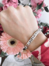 Pulsera MEDIA ESCLAVA PERSONALIZADA NOMBRE CALADO PL