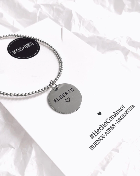 Pulsera BOLITAS CIRCULO PERSONALIZADO PL