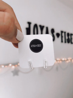 Argollas CUADRADAS CUBIC PL