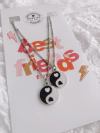 Set COLLARES YIN YAN PLATEADO