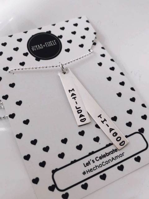 Cadena CHAPITA DOBLE PERSONALIZADA PL