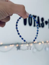 Pulsera CRISTAL SWAR AZUL ESTRELLA PL