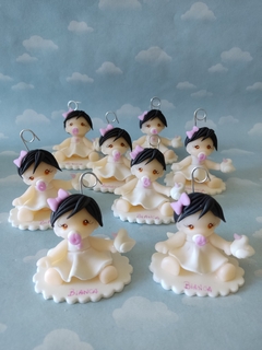 Souvenirs 10 bebes Bautismo/ Nacimiento/babyshower - Nubecitas