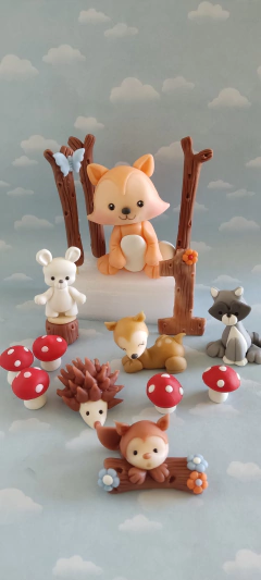 Adorno Torta animales bosque nórdicos en internet