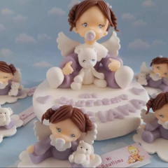 Adorno de torta Angelita