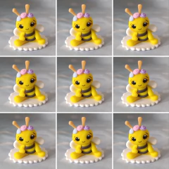 Souvenirs 10 abejitas con ganchito - Nubecitas