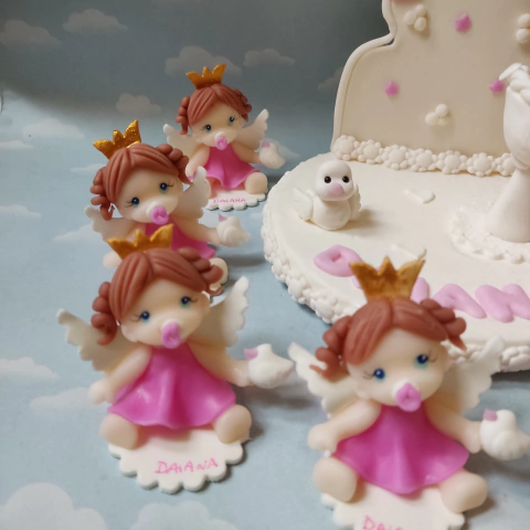 Souvenirs 10 nenas primer añito y Adorno de torta - comprar online