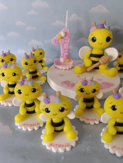 Souvenirs 10 abejitas con ganchito