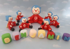 Payaso Plim Plim 10 Souvenirs Porcelana Fría en internet