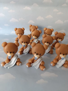 Souvenirs 10 Animales Leon Elefante Ositos Porcelana Fria - Nubecitas