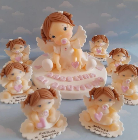 Combo 20 souvenirs y adorno de torta - comprar online