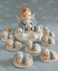 Combo 20 souvenirs y adorno de torta - comprar online