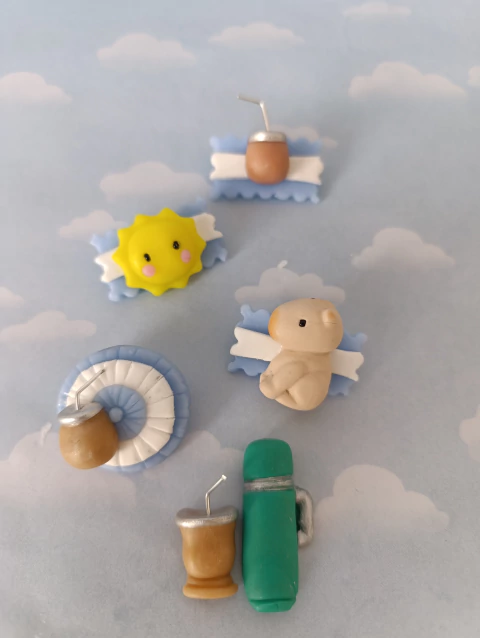 Escarapelas x5 unidades en porcelana fría - comprar online