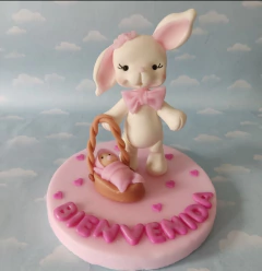 Adorno De Torta Cigüeña Baby Shower Bautismo Nacimiento en internet