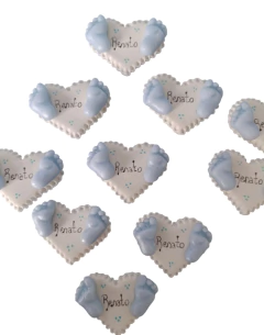 Souvenirs 10 bebes Bautismo/ Nacimiento/babyshower - Nubecitas