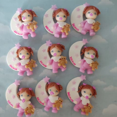 Souvenirs 10iman/portamensaje/llaveros Lunitas - Nubecitas