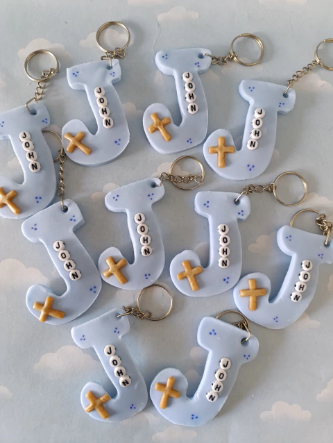 Llaveros bautismo comunión x 10