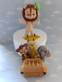 Adorno Torta camión y Leon - comprar online