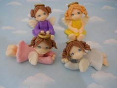 Denarios Porcelana Fría 10 Souvenir Bautismo Nena Comunion - tienda online