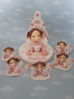 Souvenirs 10 Angelitas Bautismo comunión