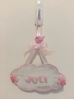 Cartel Bienvenida Nacimiento Porcelana Fría