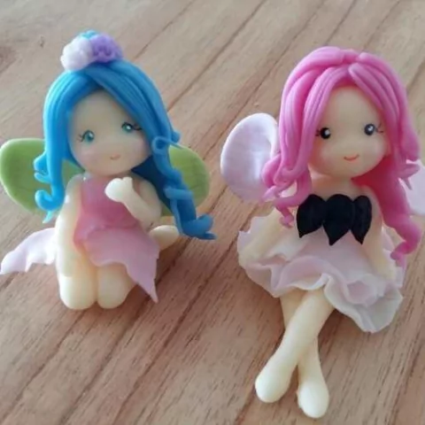 Souvenirs 10 Hadas Bosque Porcelana Fría Cumpleaños. - comprar online