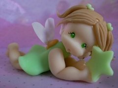 Souvenirs 20 Hadas Bautismo Nenas Nacimiento Porcelana Fria - comprar online