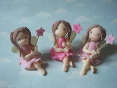 Souvenirs 20 Hadas Bautismo Nenas Nacimiento Porcelana Fria - tienda online