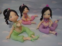 Souvenirs 10 Hadas Bosque Porcelana Fría Cumpleaños. - Nubecitas