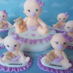 Adorno Torta animales pajaritos Baby Shower Bautismo Primer Año Porcelana Fría en internet
