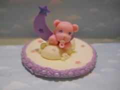 Adorno De Torta Cigüeña Baby Shower Bautismo Nacimiento
