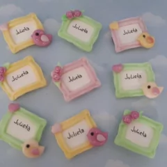 Souvenirs Unicornios Iman Porcelana Fria Nubes Corazones - Nubecitas