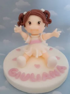 Adorno Torta bautismo Comunion Souvenirs Porcelana Fría - comprar online