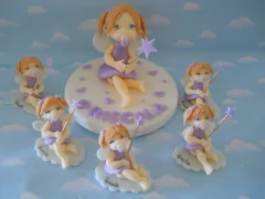 Adorno Torta Tinkerbell Hadas Porcelana Fria - tienda online