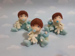 Souvenirs Porcelana Fria 20 Bebes babyshower nacimiento revelación en internet