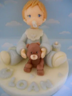 Imagen de Adorno Torta Animalitos Selva Porcelana Fria